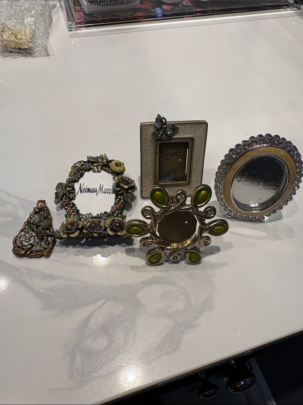 Neiman Marcus Jay, Strongwater, and St. John mini Decorative Frame Set  of 4.